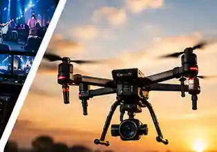 Drone cinematography from above